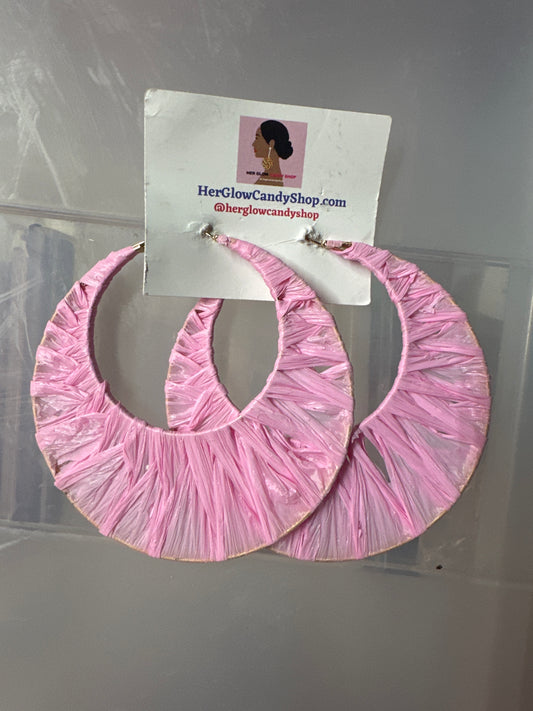 Pink Straw Circles