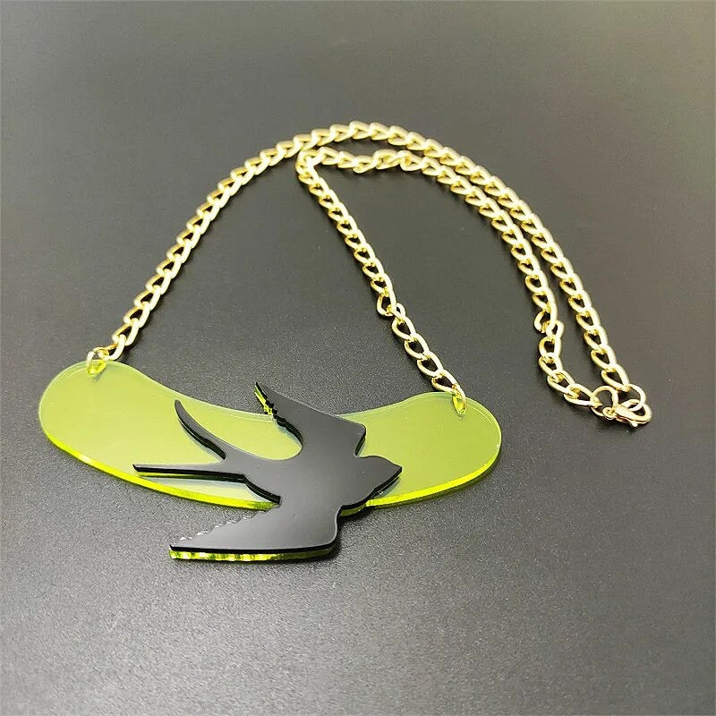 Neon Dove Necklace