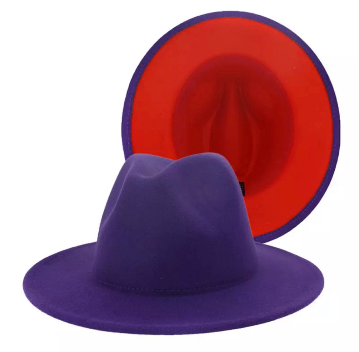 Purple Red Bottom Fedora