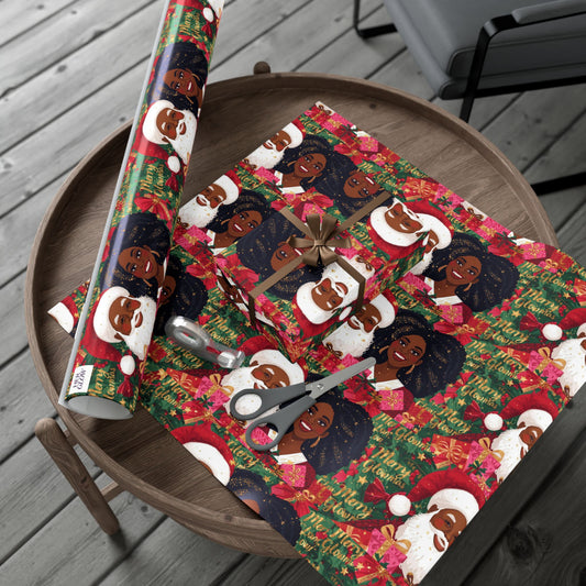 Merry GLOWmas Holiday Gift Wrapping Paper
