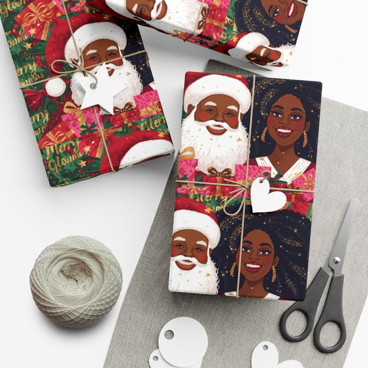 Merry GLOWmas Holiday Gift Wrapping Paper