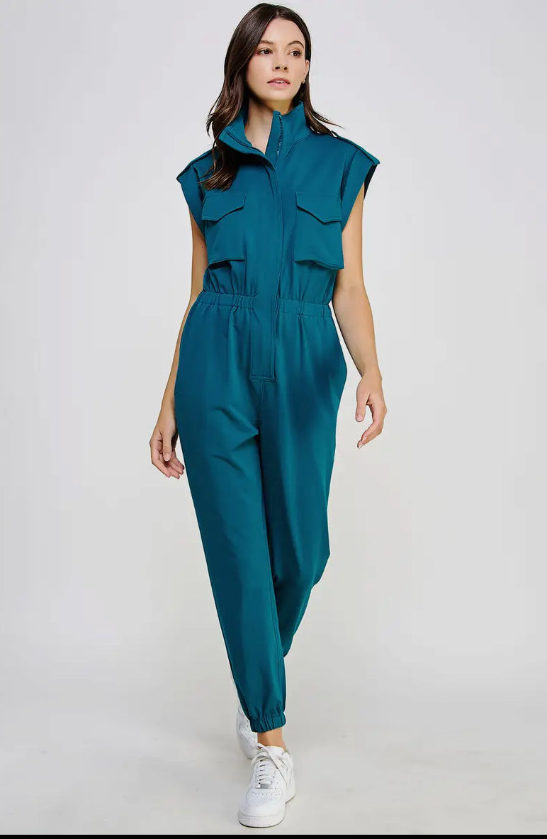 Teal Candy Jumpsuit