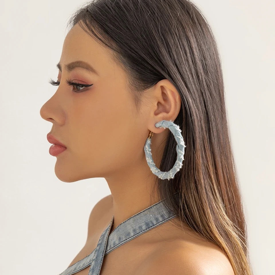 Denim Hoops