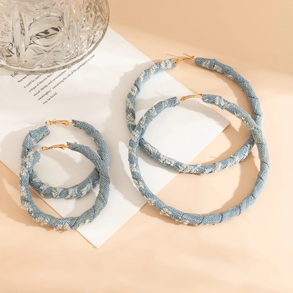 Denim Hoops