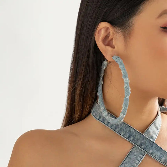 Denim Hoops