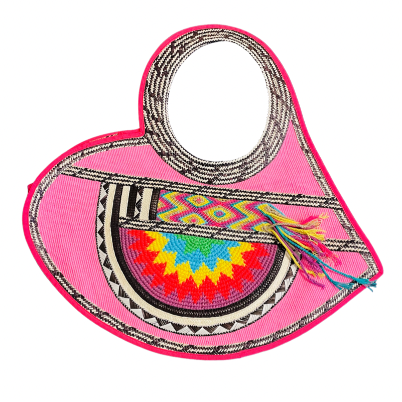 Bright Pink Heart Bag