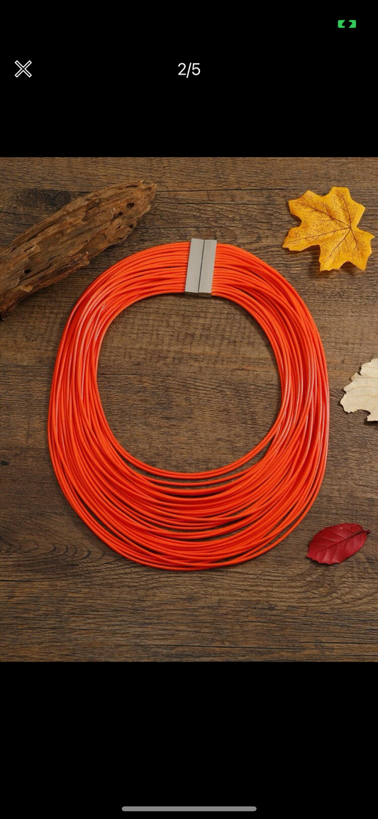 Orange Talia Necklace