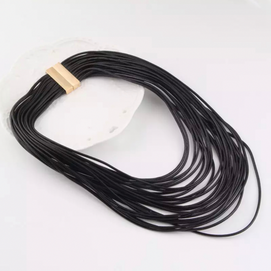 Talia Black Necklace