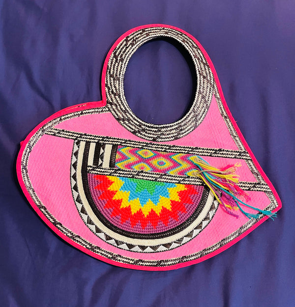 Bright Pink Heart Bag