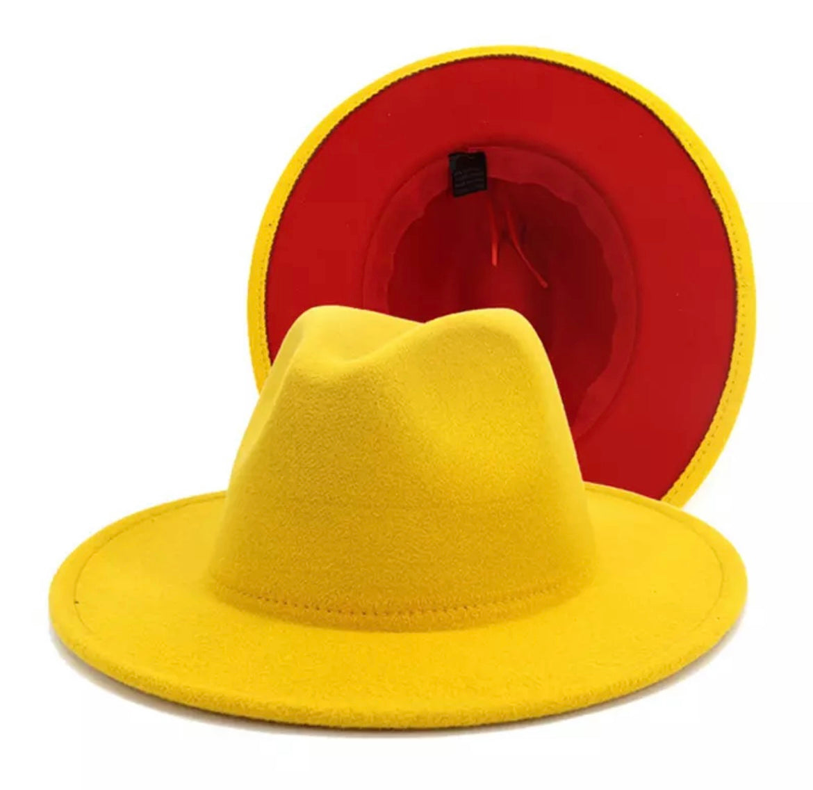 Yellow Red Bottom Fedora